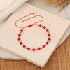 [Bingmeng] Pulsera tejida con cuentas de arroz de diseño original, joyería de piedra natural al por mayor B469