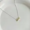 Collar Colgante de Croissant Tridimensional para Mujer, Sencillo y Moderno, Versátil y Apilable, Cadena Elegante para Clavícula, Gargantilla de Moda Popular en Internet