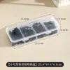 Pinza para el Cabello de Maquillador Herramientas de Peluquería Caja de Almacenamiento de Escritorio Caja de Almacenamiento de Plástico Transparente Caja de Almacenamiento con Tapa