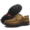 Comércio exterior novo negócio quente camada superior wish Amazon calçados masculinos couro vazado respirável sapatos casuais ao ar livre