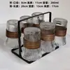 Copos de vidro estilo chinês para casa, com isolamento térmico, anti-escaldante, para chá, conjunto de copos para beber para sala de estar e recepção, copos de suco, xícaras de café