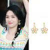 Brincos de Flor de Jasmim Manhã Niche para Mulheres, Brincos Pequenos de Flor Niche de Luxo Leve, Brincos de Alta Qualidade, Delicados e Emagrecedores
