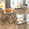 Mesa Dobrável, Mesa de Jantar, Mesa Pequena, Mesa para Churrasco de Barraca ao Ar Livre, Mesa de Jantar para Casa de Aluguel, Mesa de Computador, 70cm de Altura, Apartamento Pequeno