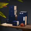 Caixa de Presente Simples para Artesanato para Bordado com Agulha de Osso, Xícaras de Chá, Bules de Argila Roxa, Selos, Armazenamento e Artesanato Feito à Mão