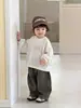 Novidades Outono 2026 para Crianças Roupas de Outono para Bebês Estilo Coreano Roupas Infantis Conjunto de Camiseta de Manga Longa e Calça Casual para Meninos