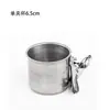Taza de comida para pájaros loro de acero inoxidable con portavasos, comedero, canaleta para comida, alimentador para periquitos y agapornis, dispensador de comida con pinza para taza