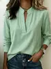 Camisas casuais de manga comprida transfronteiriças europeias e americanas da Amazon, novos estilos femininos, corte solto, coleção de outono