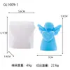 Vela Perfumada de Ángel Navideño para Nuevo Producto Transfronterizo Molde de Yeso Adornos de Decoración para el Hogar Navideño Molde de Silicona Hecho a Mano