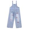 Macaquinhos Jeans de Verão para Meninas 2024 Novo Vestido de Verão Infantil Estilo Western para Meninas Manga Curta Casual Conjunto de Duas Peças Roupa Infantil