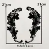 Blanco y negro I bordado de poliéster calado encaje soluble en agua para coser decoración DIY a juego accesorios para ropa accesorios para cuellos