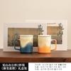 Vea la taza de separación de té de montaña, taza de burbujas de cerámica, nicho de alto valor de color con tapa, taza con filtro, caja de regalo, logotipo