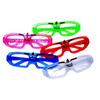 Gafas cuadradas de luz fría luminosas LED, gafas de KTV con flash, accesorios de decoración para fiestas y bares de juguetes, venta al por mayor