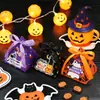 Caja de Dulces Triangular Temática de Halloween, Gato Negro, Calabaza, Fantasma, Estilo Bruja, Papel de Regalo para Dulces de Fiesta