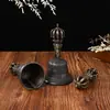 Campana y Mazo Vajra de Nepal, Campana y Mazo Vajra de Nueve Puntas, Suministros para Templos Budistas del Tíbet, Campana y Mazo Vajra de Cinco Puntas, Venta al por mayor de Campana Vajra
