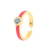 Anillo de Corazón de Venta Caliente Transfronterizo para Mujer Estilo Ins Diseño Retro Elegante Anillo de Dedo Índice en Forma de Corazón Anillo Personalizado Europeo y Americano