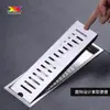 Acero Inoxidable 304 Drenaje de Piso Largo de Ingeniería Drenaje de Piso para Baño de Ducha de Gran Flujo Anti-Olor y Anti-Insectos Drenaje de Piso Largo Engrosado Fabricante