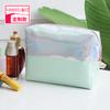 Promoción de Regalo Nueva Moda Coreana Bolso Salvaje Deslumbrante Láser Transparente Bolso de Gelatina Pvc Almohada Bolsa Cosmética