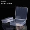 Caixa Plástica Quadrada, Anzol de Pesca, Equipamento de Pesca, Caixa Pequena, Caixa de Armazenamento, Joias, Miçangas, Peças, Caixa Transparente, Caixa Quadrada Pequena