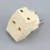 Convertidor de enchufe de tres vías estándar europeo Enchufe extensor de corriente europeo Enchufe de conversión Enchufe de conversión de corriente alemán