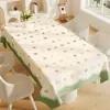 Mantel nuevo 2025 estilo crema con lunares, lavable, a prueba de aceite, impermeable, con un ambiente estilo ins, adecuado para mesas de comedor y mesas de café