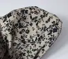 Tela de seda coreana con estampado floral pequeño, adecuada para vestidos tipo camisola, minifaldas, faldas largas, vestidos y blusas.. Tela estampada de moda