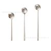 Cuchara de acero inoxidable 304 de aspecto alto, estilo coreano, mango largo, cuchara redonda pequeña, cuchara para café, cuchara para mezclar, cuchara de postre, cabeza redonda, venta al por mayor