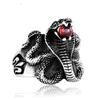 Anillos para Hombre Europeos y Americanos Transfronterizos Retro Exagerados, Anillos de Moda para Hombre Personalizados Cobra Dominantes, Venta al por Mayor de Joyería de Comercio Exterior