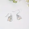 Nuevos Pendientes Brillantes Exquisitos de Violín de Chica Elegante Creativa Moda Combinan con Todo Regalo de Cumpleaños Conmemorativo Pendientes