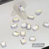 Decoración de red para uñas con forma octagonal de 6*8 colores, base plana, diamantes, explosiones de moda en internet, Xi Fei de vuelta al palacio, joyas de uñas con diamantes de cristal brillante