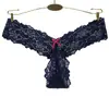 Exportación comercio exterior sexy tanga/pantalón T para damas Amazon ebay lencería femenina tanga hueca de encaje