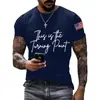 Camiseta Estampada de Cuello Redondo para Hombre Transfronteriza Europea y Americana, Top Casual de Manga Corta para Hombre de Venta Caliente en Verano