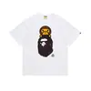 Camiseta estilosa japonesa da marca Ape Kikai Maneki Neko de manga curta para homens e mulheres, adolescentes, moda de rua e campus, camiseta juvenil de manga curta