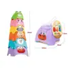 Vasos Apilables de Colores Transfronterizos para Niños, Reconocimiento de Colores, Barco Apilable, Juguete Educativo Acuático para Bebés, para Usar Manos y Mente