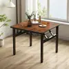 Mesa Plegable Simple Madera de Abeto Mesa Pequeña para el Hogar Mesa Redonda Mesa Cuadrada Mesa de Escritura Plegable Mesa para Exteriores Habitación de Alquiler