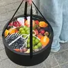 Maceta portátil con apertura para ventana, Empaque de ramo de frutas y flores, Caja vacía, Caja de regalo redonda, Materiales florales para manualidades
