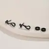 Aretes Lindos de Animales Cortados en Acero Inoxidable Estilo Dibujo Animado: Cuernos de Reno, Gatos, Serpientes, Pájaros, Abejas, Accesorios Versátiles para Orejas