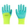 Guantes de Trabajo de Látex con Espuma, Transpirables, Verde Fluorescente, King Nylon Reforzado en los Dedos, Sumergidos Semi-Colgantes, Antideslizantes, Venta al por Mayor