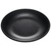 Melamina Plato Redondo Negro Plato de Hueso de Plástico Comida Rápida Imitación Vajilla de Porcelana Comida Occidental Sushi Plato Plano Plato para Hot Pot Uso Comercial