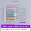 Paleta de Colores Transparente de Doble Capa para Uñas Acrílicas Tablero en Blanco para Mostrar Uñas Tablero de Exhibición Comercial para Salón de Uñas