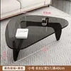 Mesa de Centro de Cristal para Sala de Estar, Adecuada para Apartamentos Pequeños, Mesa de Té Minimalista Moderna, Mesa de Té Creativa de Lujo Ligero Diseño Nórdico de Moda