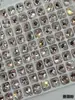 6*8 Uña de Huevo de Paloma Diamante Flash Multifacético Ovalado Punta Inferior Diamante K9 Joyería de Uñas Portátil Wholesale