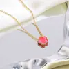 Juego de joyería de acero inoxidable de trébol de cinco hojas, pulsera, collar y juego de pendientes de flor de cinco hojas simple y elegante, joyería que no se decolora