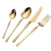 Acero inoxidable 304 cuchillo de hoja estrecha, tenedor y cuchara para uso doméstico, hotel, cuchillo y tenedor para bistec, cuchara para postre, acabado espejo, juego de cubertería occidental