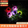 Luces Solares de Tulipán de Fábrica Directa Luces Decorativas LED para Jardín Luces de Suelo de Plástico para Exterior Ahorro de Energía y Respetuosas con el Medio Ambiente