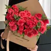 Caja de Empaque para Ramo de Sobre Grande Fábrica al por Mayor Regalo de Flores para el Día de la Mujer Hecho a Mano DIY Empaque Engrosado