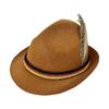 Festival de Cerveza Alemana Sombrero de Jazz Verde Gris No Tejido Estereotipo Pluma de Jazz Adorno para Fiesta Adorno para Actuación