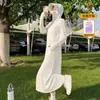 Ropa de Protección Solar para Mujer 2026 Nuevo Verano Estilo Largo Cuerpo Completo Protección UV Ligera Camisa de Protección Solar Ropa de Protección Solar de Seda de Hielo Chaqueta