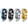 Anillo giratorio martillado simple para hombre estilo europeo y americano Venta al por mayor Anillo de boda para hombre Artículo de venta caliente Amazon Shein