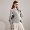 Ropa de otoño para maternidad, algodón puro, estilo otoño e invierno, pijama de cuello redondo, cálido para todas las estaciones, no necesita usar ropa interior, ropa posparto, top, capa base