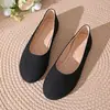 Outono 2026 Novo Mocassim Casual Fashion de Bico Redondo Retrô Slip-On para Mulheres Atacado